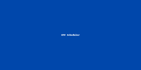 CPU Scheduler Screenshot